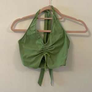 Y2k H&M Divided Green Halter top